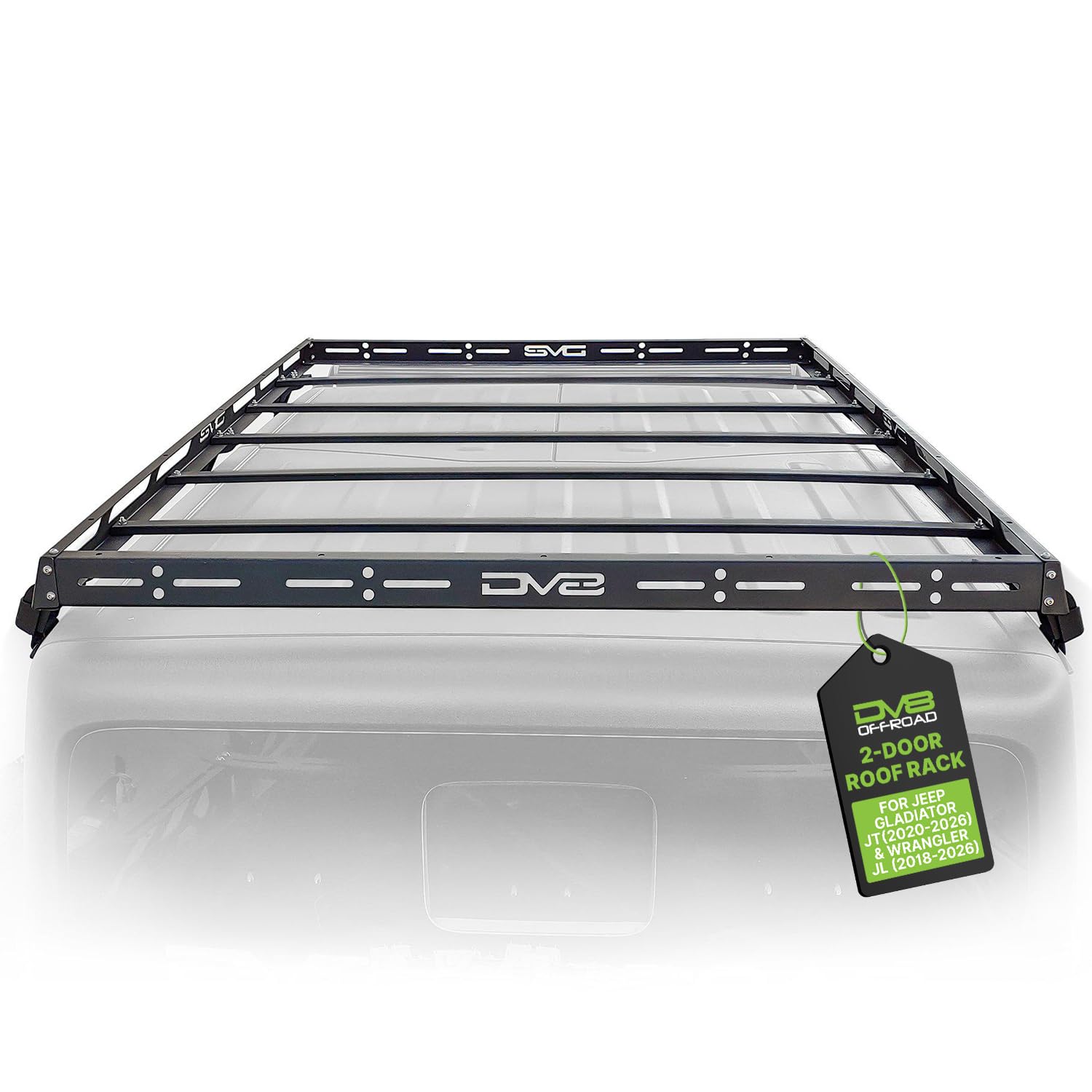 DV8 Offroad Roof Rack - JK 4DOOR/ JL 2DOOR/ JT Compatible - Black